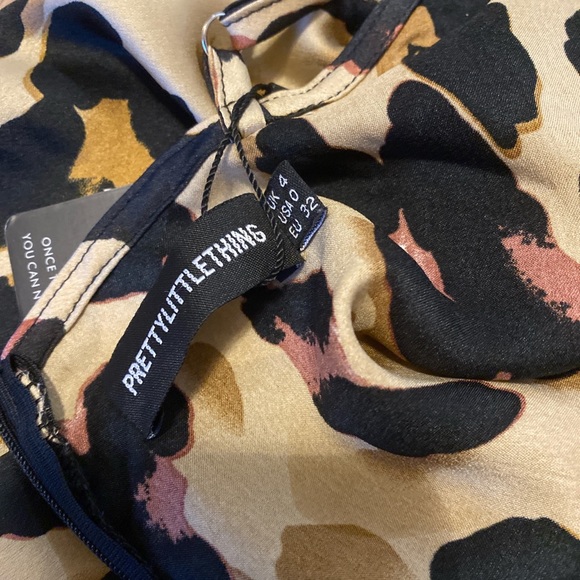 Leopard Print Cowl Neck Dress - Picture 3 of 3